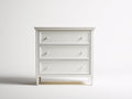 Cómodas de madera 82x42x92 cm - blanco - diseño clásico con 3 cajones