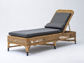 Tumbonas de ratán 200x75x92 cm - marrón-gris oscuro - respaldo reclinable y diseño moderno para exterior